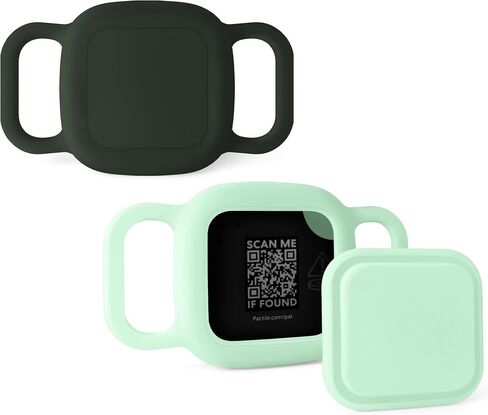 Geiomoo Silicone Case for Tile Mate (2024), Tile Mate (2022), Tile Mate (2020) Tracker, Finder Tag Protective Cover for Pet Collar (Luminous Green+Pink+Blue) in Kuwait