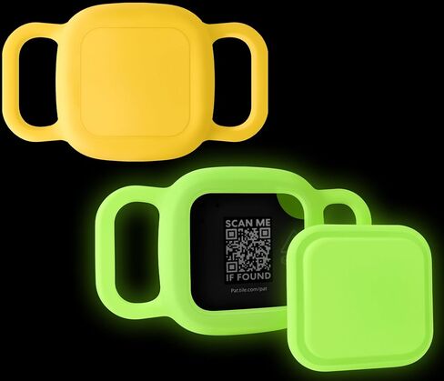 Geiomoo Silicone Case for Tile Mate (2024), Tile Mate (2022), Tile Mate (2020) Tracker, Finder Tag Protective Cover for Pet Collar (Luminous Green+Pink+Blue) in Kuwait