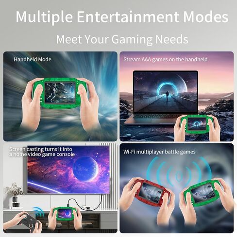 RG34XX Retro Handheld Game Console 3.4" IPS Screen 32G Linux 64-bit System RG 34XX Portable Video Gaming Console Support 5G WiFi Bluetooth,Streaming,HD TV Output,with Protecting Bag (Indigo) in Saudi Arabia