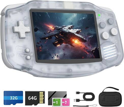 RG34XX Retro Handheld Game Console 3.4 "IPS Screen 32G Linux 64-bit System RG 34XX Console Mame Console Support 5G WiFi Bluetooth ، Streaming ، HD TV Output ، مع حماية حقيبة (Indigo) in Kuwait
