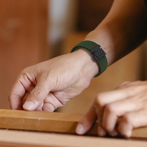 Seltureone Braided Band for Apple Watch Ultra/2 Bands 49mm 46mm 45mm 44mm 42mm Women/Men,Adjustable Parachute Buckle Solo Loop Elastic Stretchy Straps for iWatch Series 10 9 8 7 6 5 4 3 SE Ultra in Kuwait