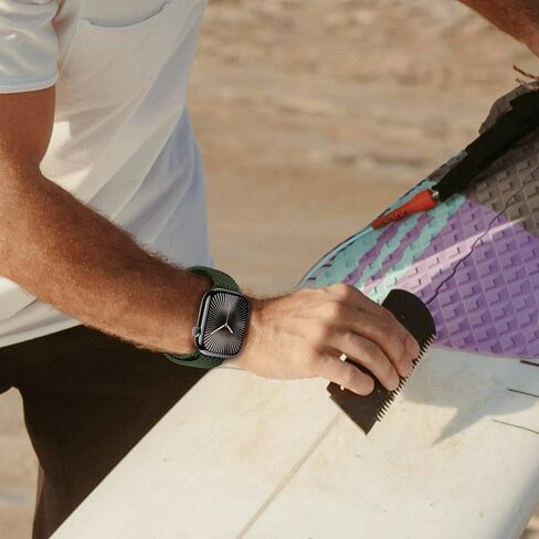 Seltureone Braided Band for Apple Watch Ultra/2 Bands 49mm 46mm 45mm 44mm 42mm Women/Men,Adjustable Parachute Buckle Solo Loop Elastic Stretchy Straps for iWatch Series 10 9 8 7 6 5 4 3 SE Ultra in Kuwait