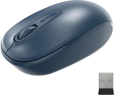 Incase Wireless Mobile Mouse 1850-الذي صممه Microsoft-مضغوط ، مريح ، يمين/يسار ، عمر البطارية لمدة 6 أشهر ، جهاز إرسال الأسلاك النانو ، يعمل مع Mac/Windows 8/10/11 (أسود) in Kuwait