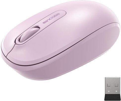 Incase Wireless Mobile Mouse 1850-الذي صممه Microsoft-مضغوط ، مريح ، يمين/يسار ، عمر البطارية لمدة 6 أشهر ، جهاز إرسال الأسلاك النانو ، يعمل مع Mac/Windows 8/10/11 (أسود) in Kuwait