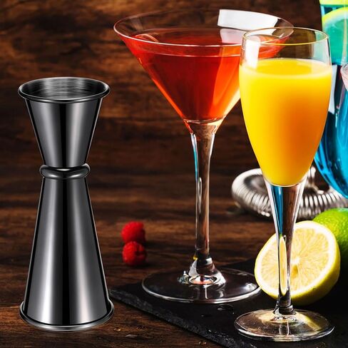 9 Pieces Jigger for Bartending Cocktail Jigger 2 oz 1 oz, 304 Stainless Steel Shot Glass Measuring Cup Shot Measure Jigger Double Japanese Jigger for Bartender Bar Supplies in Kuwait