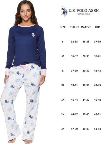 U.S. Polo Assn. Lounge Sets for Women, Pajama Sets for Women 2 Piece with PJ Top and Wide Leg Sweatpants (Dusty Rose, Small) in Saudi Arabia