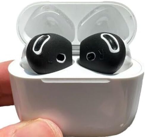 ALXCD Fit in Case Buds Cover Compatible with AirPods 4 Earbuds 4th Gen, 6 Pairs Silicone Earbuds Replacement Covers Fit in Charging Case, Compatible with AirPods 4 6 Pairs White in Kuwait