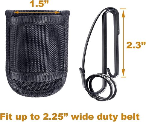 TAFTACFR Open Top Compact Light Holders Tactical Key Ring Holder Special for Police and Fire Agencies,Flashlight Holster Duty Belt Key Clip with Keyrings for Police,Law Enforcement and Workers in Kuwait
