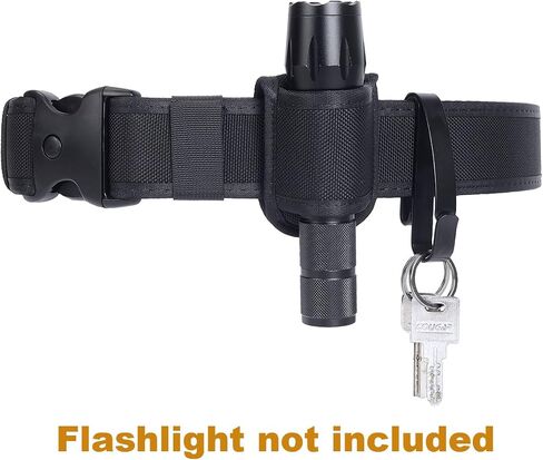 TAFTACFR Open Top Compact Light Holders Tactical Key Ring Holder Special for Police and Fire Agencies,Flashlight Holster Duty Belt Key Clip with Keyrings for Police,Law Enforcement and Workers in Kuwait