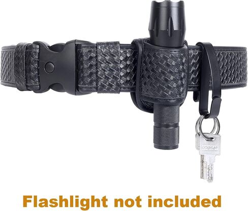 TAFTACFR Open Top Compact Light Holders Tactical Key Ring Holder Special for Police and Fire Agencies,Flashlight Holster Duty Belt Key Clip with Keyrings for Police,Law Enforcement and Workers in Kuwait