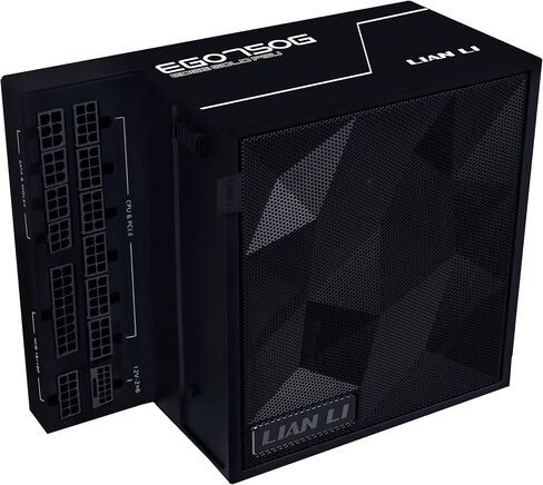 Lian Li Edge Series-1000W Full Modular Power Supply (Fan Hub Included) - Gold-ATX 3.0, 3.1-PCIE 5.1-L-Shape Design for Dual Chamber Case-120mm FDB Fan-Supports up to 4 USB Device - White (EG1000G.WH) in Kuwait