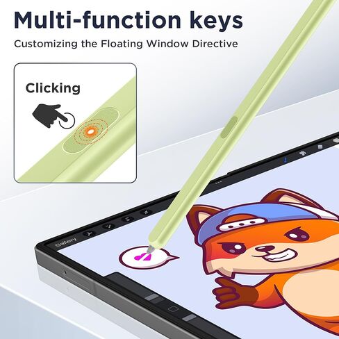 TONGATE for Galaxy Z Fold 6/Fold 5 Slim S Pen Fold Edition 4096 Pressure Levels for Samsung Z Fold 6/5 Phones Only, Fold5/6 S Pen Touch Stylus, 1.5mm Pen Tip, with 3* Tips & 1* S Pen Holder, Black in Kuwait