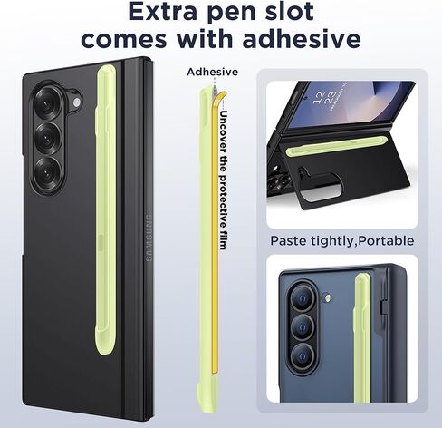 TONGATE for Galaxy Z Fold 6/Fold 5 Slim S Pen Fold Edition 4096 Pressure Levels for Samsung Z Fold 6/5 Phones Only, Fold5/6 S Pen Touch Stylus, 1.5mm Pen Tip, with 3* Tips & 1* S Pen Holder, Black in Kuwait