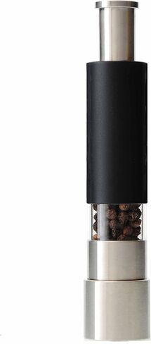 Black Pepper Grinder or Himalayan Salt Grinder, buy Set or Singles, Grind Gourmet Original Pump & Grind Pepper Grinder, Spice Grinder, Pepper Mill, Modern Push Button Salt And Pepper Grinders in Kuwait
