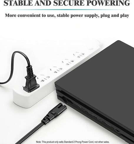 سلك طاقة AC لـ Xbox One X/S ، Xbox Series S/X ، PS4 ، PS5 ، PS4 Slim ، PS3 Slim ، PS3 Super Slim ، PlayStation 4 5 ، كابل الطاقة البديلة 3 أقدام in Kuwait