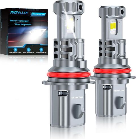 ROYLUX H13 9008 Fog Light Bulb, 24000LM 600% High Brightness 6000K Cool White for Powersports ATV UTV, Pack of 2 in Saudi Arabia