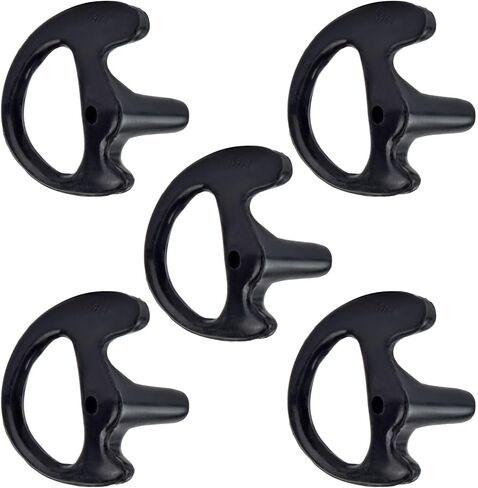 5 Pack Medium Size Earmold for Left Ear, Replacement Ear Mold Earplug Ear Insert for Motorola Kenwood Two Way Radio Surveillance Earpiece Headset Acoustic Coil Tube Audio Kits in Kuwait