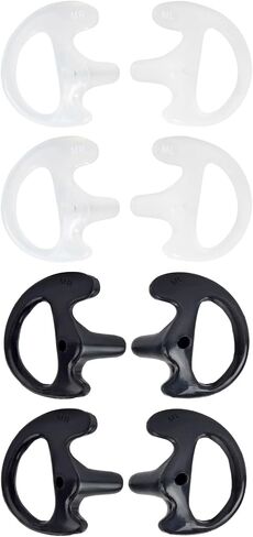 5 Pack Medium Size Earmold for Left Ear, Replacement Ear Mold Earplug Ear Insert for Motorola Kenwood Two Way Radio Surveillance Earpiece Headset Acoustic Coil Tube Audio Kits in Kuwait