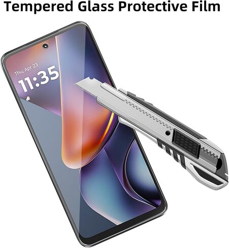 [4 حزمة الشاشة الزجاجية واقي متوافق مع Motorola Moto G 5G (2024) / XT2417 [9H صلابة] -HD شاشة الزجاج المقاوم ، مقاوم للخدش ، سهلة التثبيت [CASE WARKING] in Kuwait