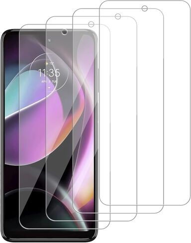 [4 حزمة الشاشة الزجاجية واقي متوافق مع Motorola Moto G 5G (2024) / XT2417 [9H صلابة] -HD شاشة الزجاج المقاوم ، مقاوم للخدش ، سهلة التثبيت [CASE WARKING] in Kuwait