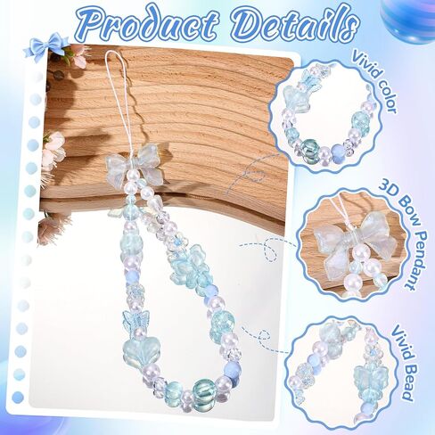 سحر الهاتف -1PC لامعة Cherry Charm Strap Universal Phone Lanyard Lrist Strap سلسلة الهاتف المزينة بسلسلة الهاتف المصنوعة يدويًا لحقيبة Women Case (Cherry Red Cherry A ، 1pc) in Kuwait