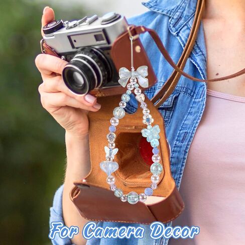 سحر الهاتف -1PC لامعة Cherry Charm Strap Universal Phone Lanyard Lrist Strap سلسلة الهاتف المزينة بسلسلة الهاتف المصنوعة يدويًا لحقيبة Women Case (Cherry Red Cherry A ، 1pc) in Kuwait