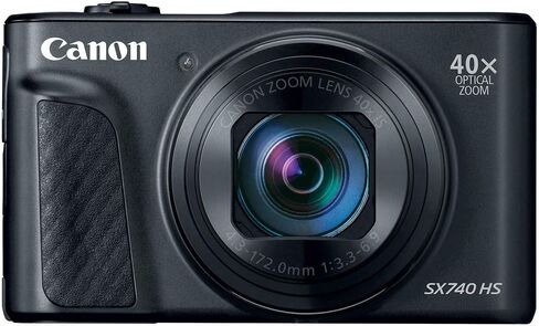 Canon PowerShot SX740 HS Digital Camera (Silver) (2956C001) + 64GB Memory Card + 2 x NB13L + Corel Photo Software + Charger + Card Reader + LED Light + Soft Bag + More (Renewed) in Saudi Arabia