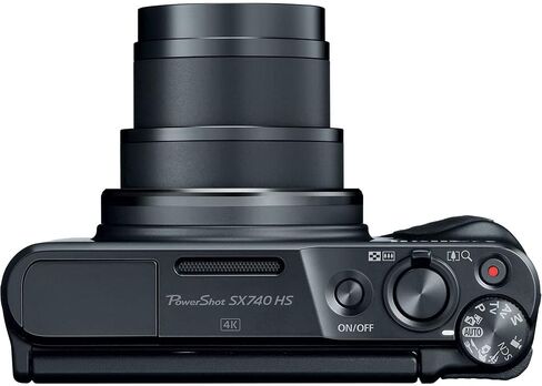 Canon PowerShot SX740 HS Digital Camera (Silver) (2956C001) + 64GB Memory Card + 2 x NB13L + Corel Photo Software + Charger + Card Reader + LED Light + Soft Bag + More (Renewed) in Saudi Arabia