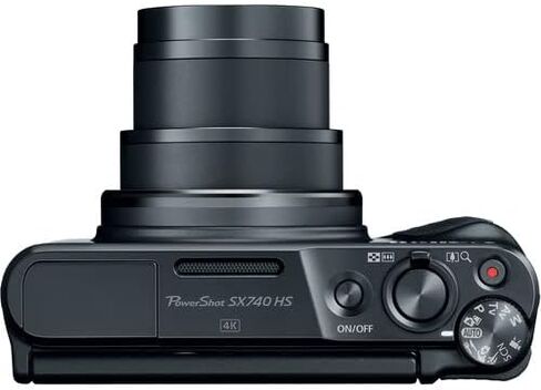 Canon PowerShot SX740 HS Digital Camera (Silver) (2956C001) + 64GB Memory Card + 2 x NB13L + Corel Photo Software + Charger + Card Reader + LED Light + Soft Bag + More (Renewed) in Saudi Arabia