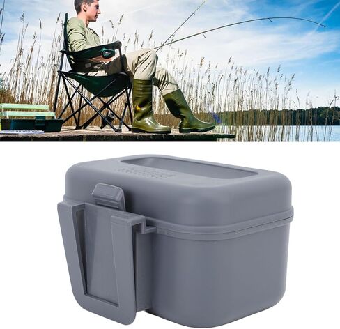 Asixxsix Live Bait Cooler Box, Fishing Bait Station Worm Bait Holder, Waterproof, Dustproof, Heat Resistant, and Wearproof Fishing Lure Box for Shrimps, Fishing Lure Worm Maggot in Kuwait