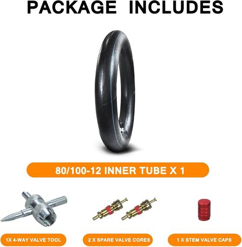 Front 60/100-14 2.50-14 Inner Tube for 110cc 125cc CRF70 CRF110 XR70 KLX110 TTR90 PW80 RM60 RM65 TaoTao DB14 SSR Apollo Coolster Dirt Pit Bike Motorcycle Off Road Motocross Heavy Duty 1 Pack in Saudi Arabia