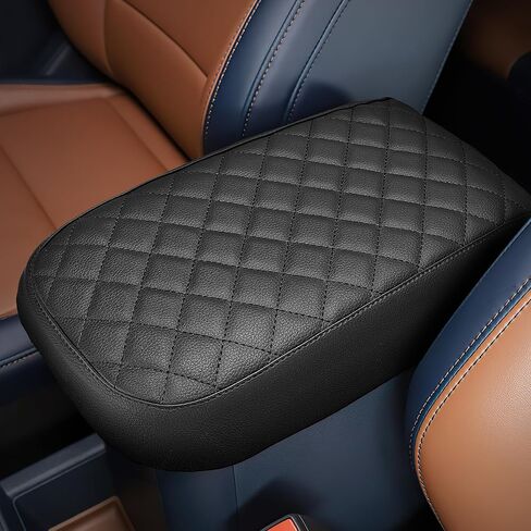 JOYTUTUS Center Console Cover Compatible with Maverick 2024 2023 2022 Leather Armrest Cover Center Console Cushion Maverick Accessories, Dark Blue in Saudi Arabia