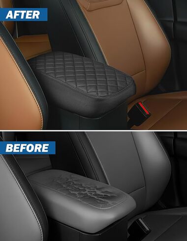 JOYTUTUS Center Console Cover Compatible with Maverick 2024 2023 2022 Leather Armrest Cover Center Console Cushion Maverick Accessories, Dark Blue in Saudi Arabia