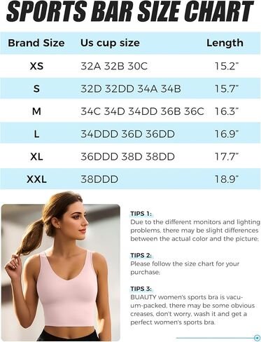 Sports Bras for Women Longline Wirefree Padded High Support, Workout Tank Athletic Crop Tops Built in Bra for Women Large Bust, Push up Crop Running Yoga Women's Sports Bra High Impact Black M in Saudi Arabia