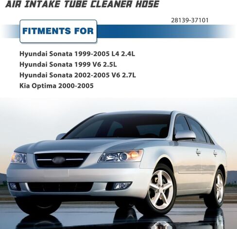Air Intake Hose Compatible with 2001-2006 Hyundai Santa Fe 2.7L- Intake Filter Tube Replaces # 28139-37130- Air Intake Duct Tube Boot in Saudi Arabia