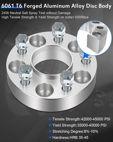 ECCPP 1.25" Wheel Spacers Hubcentric 5 Lug 5x4.5 to 5x4.5 70.5mm 1/2" Fits for Bronco for Ranger Mach for Explorer Sport Trac for Edge-Pair in Saudi Arabia