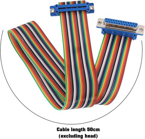 Sing F Ltd 1PC DB25 PIN كابل التمديد التسلسلي الذكور إلى الكبل التسلسلي للإناث لخادم المعدات الأتمتة CNC الطابعة الإلكترونية السوبر ماركت سجل 50 سم in Kuwait