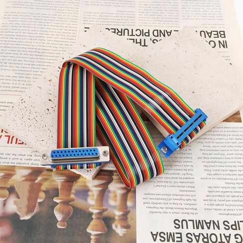 Sing F Ltd 1PC DB25 PIN كابل التمديد التسلسلي الذكور إلى الكبل التسلسلي للإناث لخادم المعدات الأتمتة CNC الطابعة الإلكترونية السوبر ماركت سجل 50 سم in Kuwait