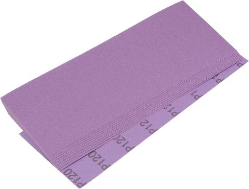 uxcell 10 Pcs Purple Sanding Sheets 60 Grit 9" x 3.7" Aluminum Oxide Sandpapers Wet Dry Polish for Wood Metal Paint Finishing in Saudi Arabia
