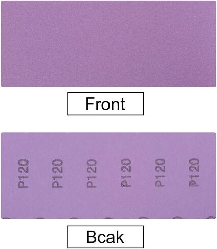 uxcell 10 Pcs Purple Sanding Sheets 60 Grit 9" x 3.7" Aluminum Oxide Sandpapers Wet Dry Polish for Wood Metal Paint Finishing in Saudi Arabia