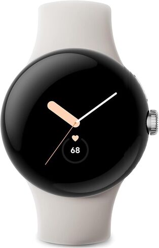 Google Pixel Watch LTE Smartwatch متوافقة مع بيانات الخلوية أو WiFi ، GPS ، BT ومراقبة معدل ضربات القلب 41 مم ، عبوة كبيرة (أسود غير لامع) in Kuwait