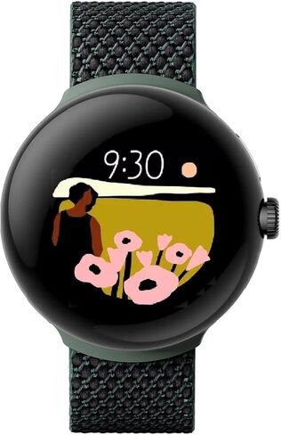 Google Pixel Watch LTE Smartwatch متوافقة مع بيانات الخلوية أو WiFi ، GPS ، BT ومراقبة معدل ضربات القلب 41 مم ، عبوة كبيرة (أسود غير لامع) in Kuwait