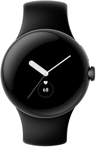 Google Pixel Watch LTE Smartwatch متوافقة مع بيانات الخلوية أو WiFi ، GPS ، BT ومراقبة معدل ضربات القلب 41 مم ، عبوة كبيرة (أسود غير لامع) in Kuwait