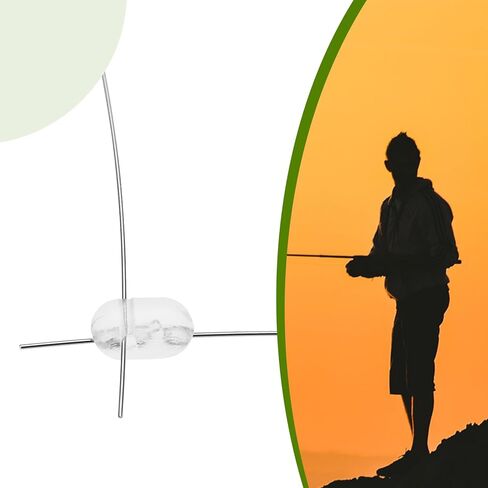 200Pcs Fishing Beads 3x5mm/4.7x6mm/5x8mm Double Cross Hole Beads Fishing Bait Stopper Beads Fishing Lures Fishing Terminal Tackle Hook Beads, Tranparent in Kuwait