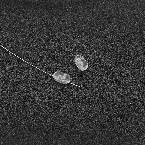 200Pcs Fishing Beads 3x5mm/4.7x6mm/5x8mm Double Cross Hole Beads Fishing Bait Stopper Beads Fishing Lures Fishing Terminal Tackle Hook Beads, Tranparent in Kuwait