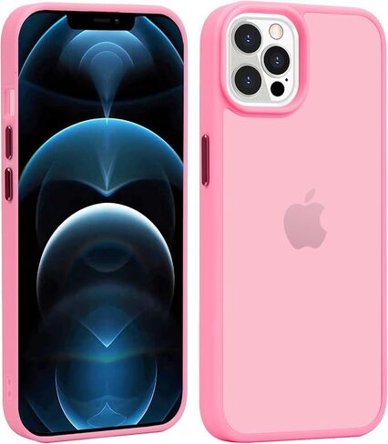 TENOC Phone Case Compatible with iPhone 12 Pro Max, Clear Case Shockproof Protective Bumper Slim Cover for 6.7 Inch in Saudi Arabia