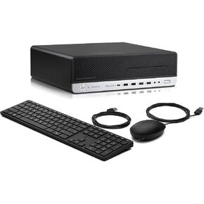 HP EliteDesk 800 G5 SFF Desktop Computer PC, Intel Core i5-9500, 16GB DDR4 RAM, 256GB SSD, WiFi, Keyboard & Mouse, DisplayPort, Windows 10 Pro (Renewed)