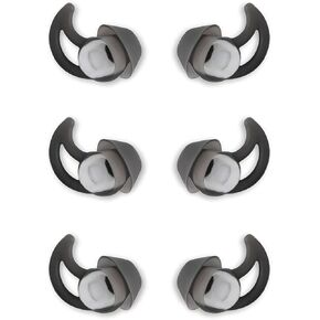Silicone Replacement Earbud Tips Earbud Covers Ear Tips Compatible with Bose QC20 QC20i SoundSport SIE2i IE2 IE3 Headphone Rubber Tips 3 Pairs S M L