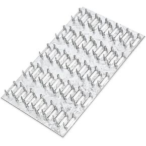 MOZCORN 20Pcs Truss Plates 3 X 5 Inch, Pronged Truss Mending Plate with Nail Teeth, Steel Mounting Brackets for Roofing Wood Connector 20 Ga Thick 8mm Nail Teeth