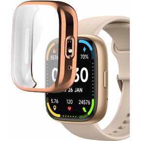 مشاهدة الحالات المتوافقة مع IDW26 FAWEIO 1.83 "Smart Watch ، علبة TPU مع واقي الشاشة ، وحماية Watch Body & Screen ، Black